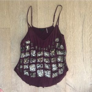 Anthropologie Tops - Sparkly Purple Babakul Tank Top Anthropologie Tops - Sparkly Purple Babakul Tank Top